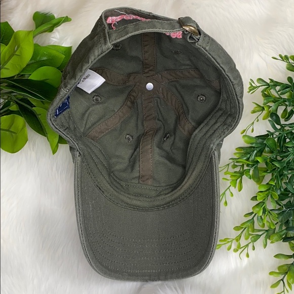 EUC: Vineyard Vines Hunter Green/Pink Whale Hat - Picture 5 of 6